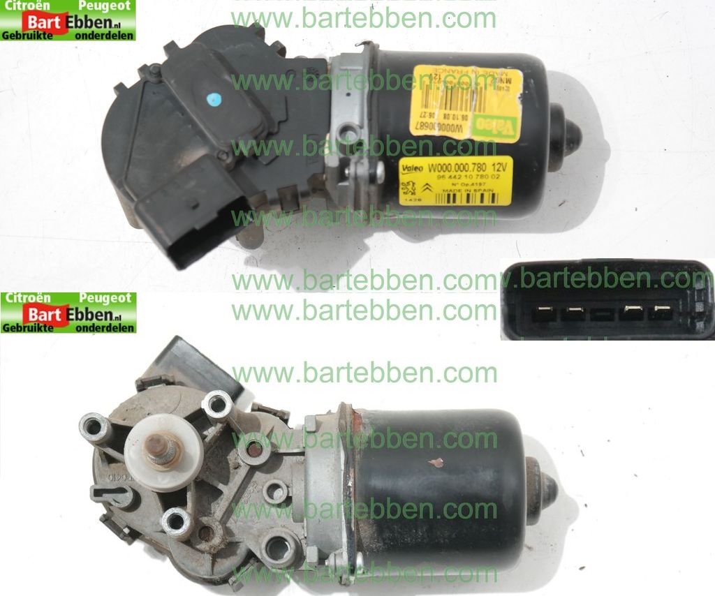 MOTOR LOS/ 4 PINS STEKKER/ VALEO 471303 471353 53557002 9644210780/ 8974-/ ZIE 6405L1