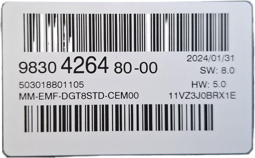 ALS NIEUW 503018801105 MM-EMF-DGT8STD-CEM00 5550188011 9830426480
