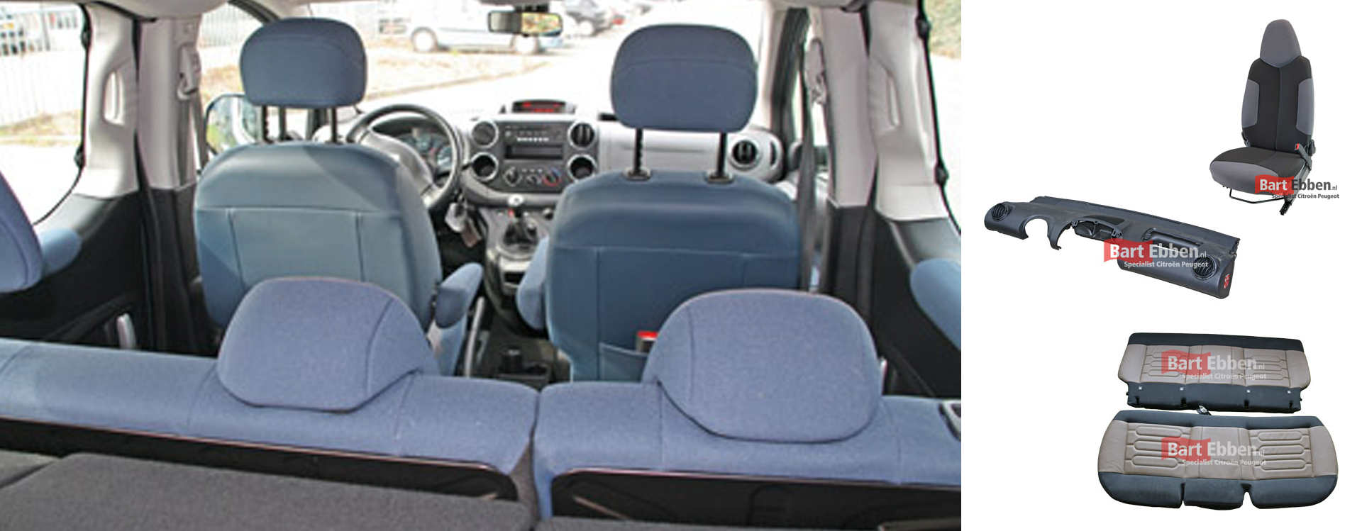 Brein Acht vloek Citroen Peugeot autostoel onderdelen tweedehands los leverbaar
